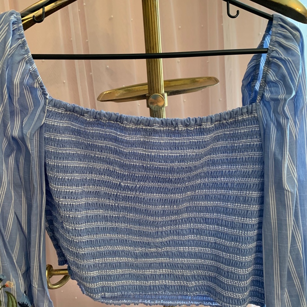 Off the shoulder crop top